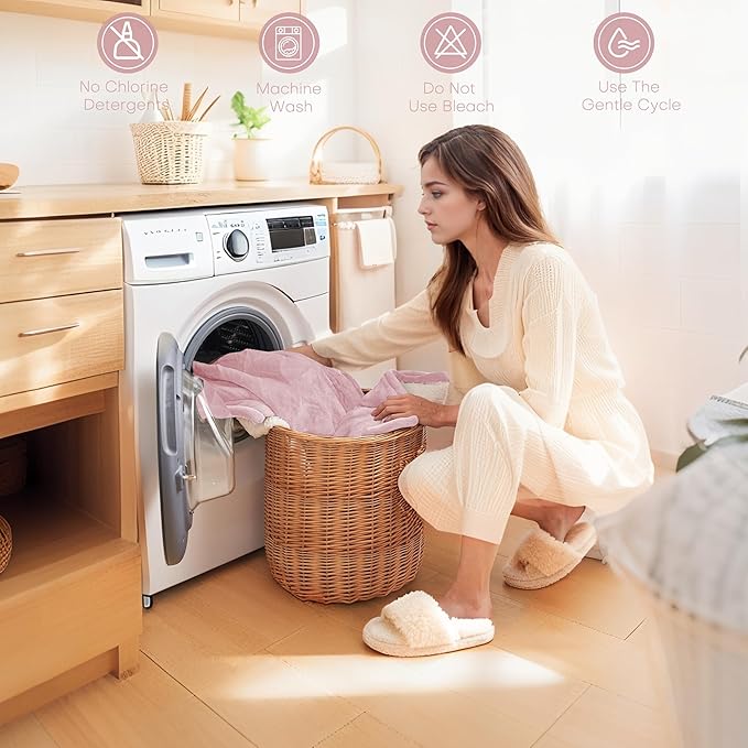 Electric Heated Blanket Throw Size 50"x60" - Flannel & Sherpa Fabric Dual-Sided, 6 Heat Settings & 3 Hours Auto Off, Soft & Cozy Warming Throw for Home, Office, or Bed, Machine Washable, Light Pink