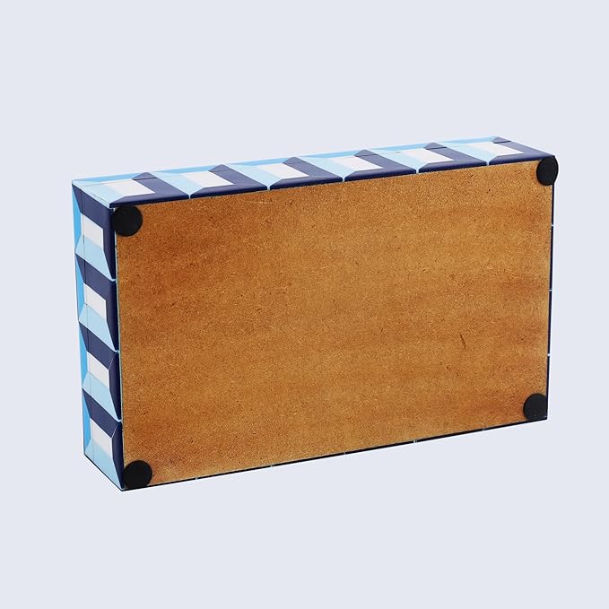 Handicrafts Home Decorative Storage Box 10x6 – Remote Organizer Box with Lid, Modern Decorative Keepsake Box, Boho Shelf Décor, Memory Box for Photos or Letters, Decorative Box for Table Décor