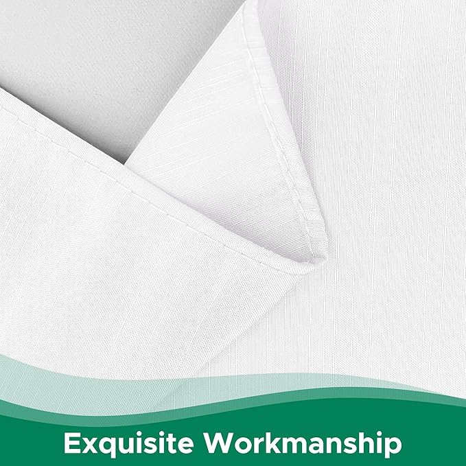 Biscaynebay Wrap Around Bed Skirts for King & Cal King Beds 19" Long Drop, White Adjustable Elastic Dust Ruffles Easy Fit Wrinkle & Fade Resistant Silky Luxurious Fabric Solid Machine Washable