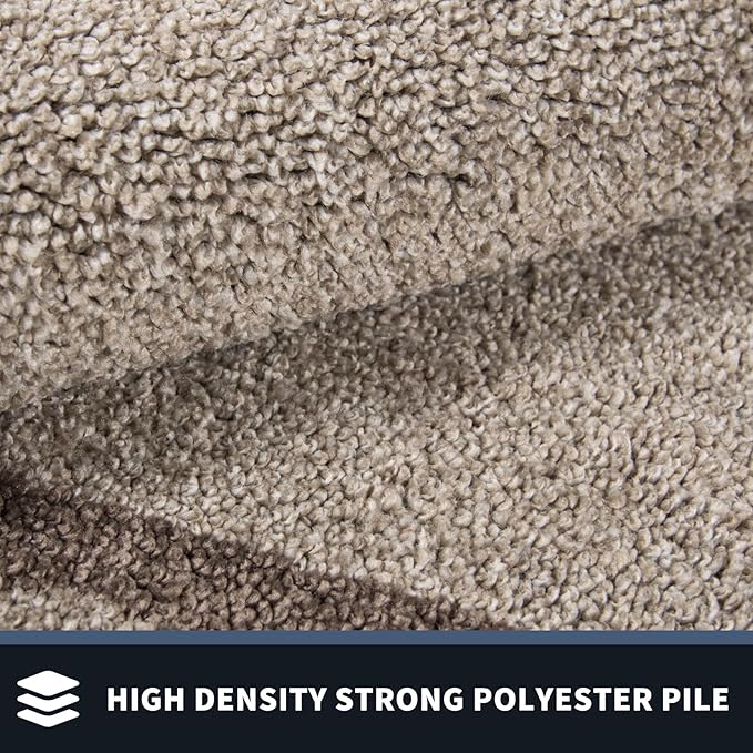 PURRUGS Dirt Trapping Door Mat 24" x 70", Non-Slip Machine Washable Entryway Rug, Entrance Mat, Indoor Front Door Mat, Super Absorbent Entry Rug for Muddy Shoes & Paws, Beige & Grayish Brown