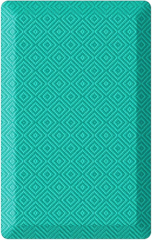 Ophanie Kitchen Mats for Floor, 3/4 Inch Thick Kitchen Rugs, 20''x32'' Anti Fatigue Standing Cushioned Mat, Waterproof,Comfort Ergonomic Mat for Office, Home, Sink, Teal Non-Slip Bottom