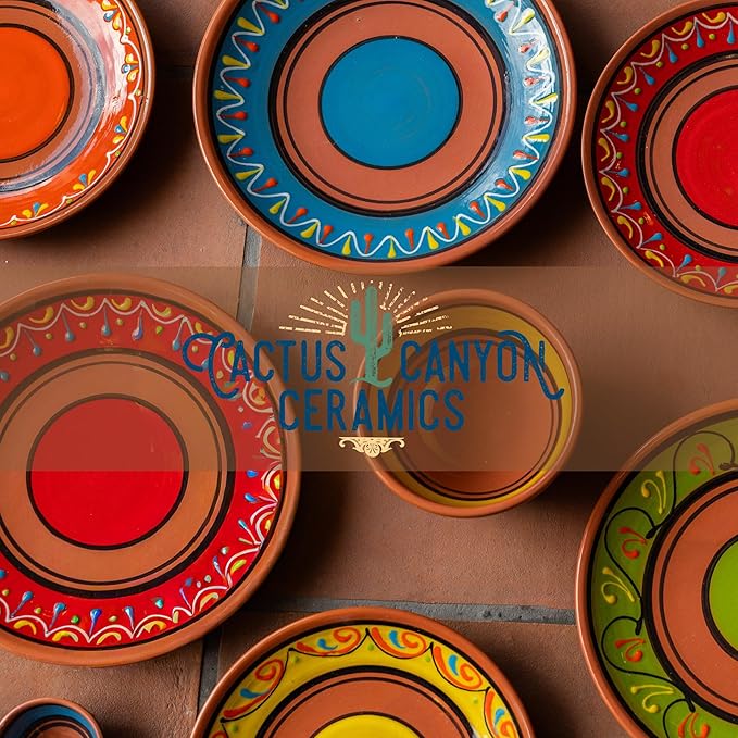 Cactus Canyon Ceramics Spanish Terracotta 5-Piece Breakfast Bowl Set (European Size) Multicolor