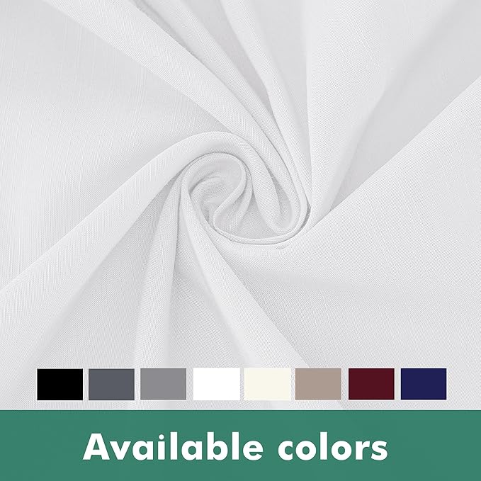 Biscaynebay Wrap Around Bed Skirts with Split Corners for Queen Beds 17" Drop, White Elastic Dust Ruffles Adjustable Easy Fit Wrinkle & Fade Resistant Silky Luxurious Fabric Machine Washable