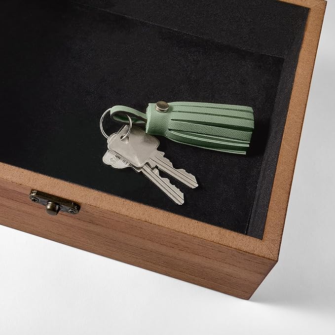 Let's Make Memories Personalized Wooden Keepsake Box With Hinged Lid - Wood Memento Box - Decorative Storage - Home Decor - For Couples, Wedding, Newlyweds - Laser Engraved - Story of Us