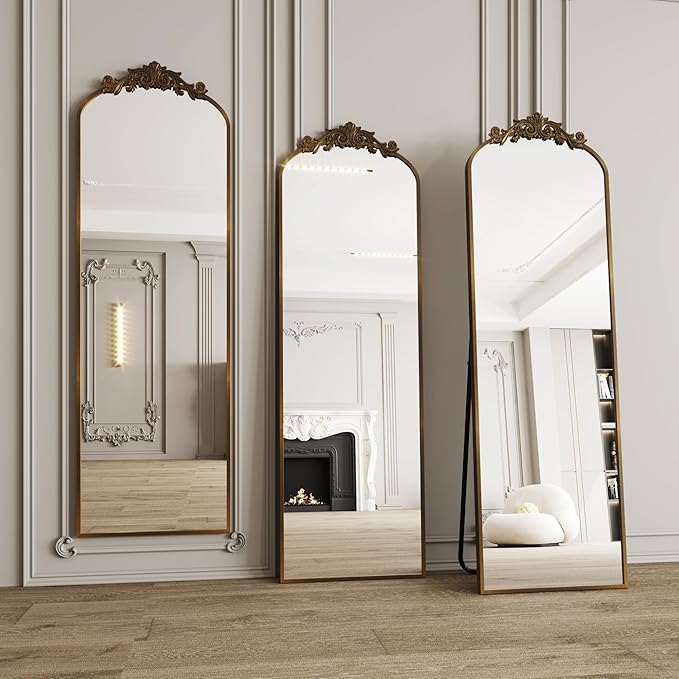 Vintage Mirror Full Length 18x58 inch,Antique Mirror,Hanging Mirrors for Wall,Leaning for Entryway/Bathroom/Fireplace/Bathroom,Antique Brozne