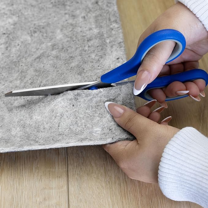 RUGPADUSA - Dual Surface - 2'x12' - 1/8" Thick - Felt + Rubber - Non-Slip Backing Rug Pad - Adds Low-Profile Comfort and Protection
