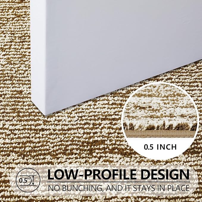 REFETONE Indoor Doormat, Front Door Mat 36"x60" Absorbent Rubber Backing Non Slip Back Door Mats, Washable Low-Profile Inside Floor Mat Door Rugs for Entryway, Resist Dirt Mud Mat for Dogs, Coffee