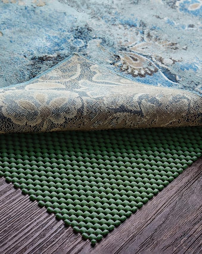 Veken Runner Rug Pad Gripper for Hardwood Floors, Non Slip 2x8 Ft Dark Green Rug Pads for Area Rugs, Thick Rug Grippers for Tile Floors, Under Carpet Anti Skid Mat, Keep Your Rugs Safe and in Place