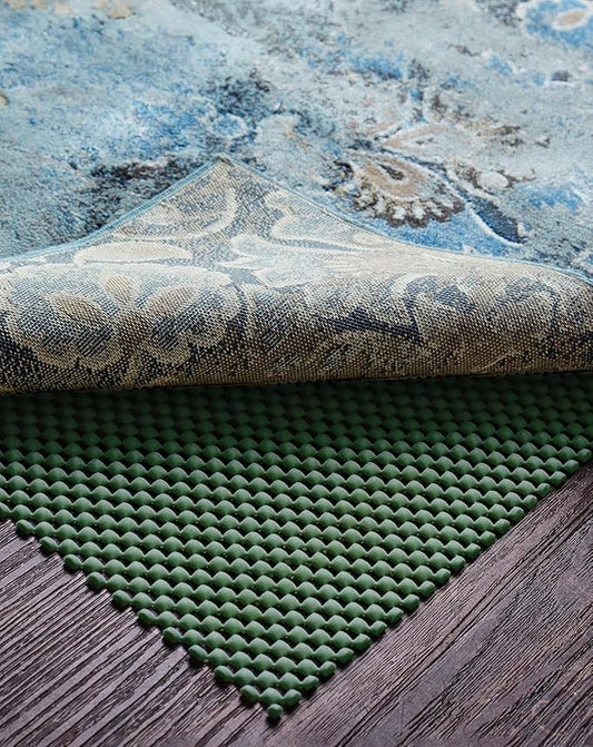 Veken 5x7 Ft Rug Pad Gripper for Hardwood Floors, Non Slip Dark Green Rug Pads for Area Rugs, Thick Rug Grippers for Tile Floors, Under Carpet Anti Skid Mat, Keep Your Rugs Safe and in Place