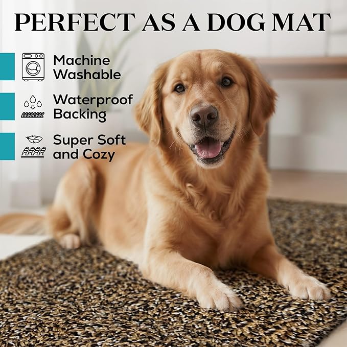 RugMast Premium Microfiber Indoor Door Mat – 36"x60" Washable Entry Mat, Non-Slip, Waterproof Backing, Super Absorbent, Low Profile Entryway Doormat for Indoor Entrance