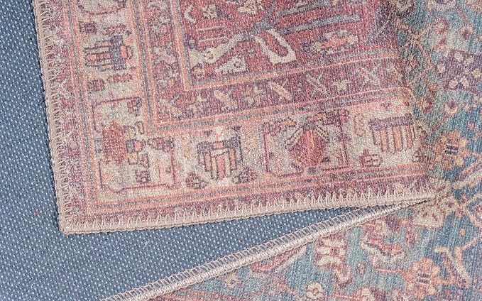 RugOver Machine Washable Area Rug, Pet-Friendly and Non-Slip Indoor Carpet for Kitchen, Bathroom, Living Room, Home Floor Decoration(Barn/Pine, 5'1" x 7'5")