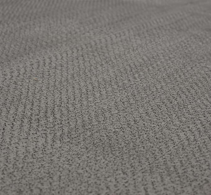 Mohawk Home Low Profile Waterproof Rug Pad Utility Solid Gray 8' Round Rug Pad Perfect for Kitchen, Living Room, Kids Room, Dining Room, Hallway, Office, Garage, Entryway, Bathroom, Laundry Ro