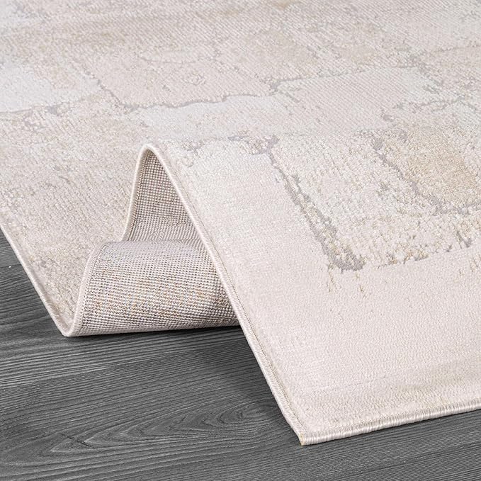 Beverly Rug Living Room Rug 8x10 Modern Luxury Ultra Soft Vintage Indoor Area Rugs for Kitchen Dining Room Stain Resistant Non Shedding Indoor Carpet Alfombras para Salas Modernas (8 x 10 Beige)