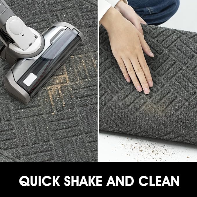 MATALL 2pack 35x23.5in Door Mat - Indoor and Outdoor Welcome Mat, Absorbent and Drain Away Water Heavy Duty Entryway Doormat for Front Back Doors, Laundry Rooms, Mudrooms, The Garage and More