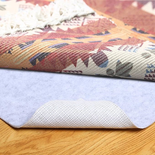 Non Slip Rug Pad, Natural Rubber Backing Rug Pads 1/4” Thick, Felt Rug Gripper Pad, Non Slip Under Carpet Mat, Under Rug Cushion for Hardwood Floors, Carpet Runners (5x8FT)