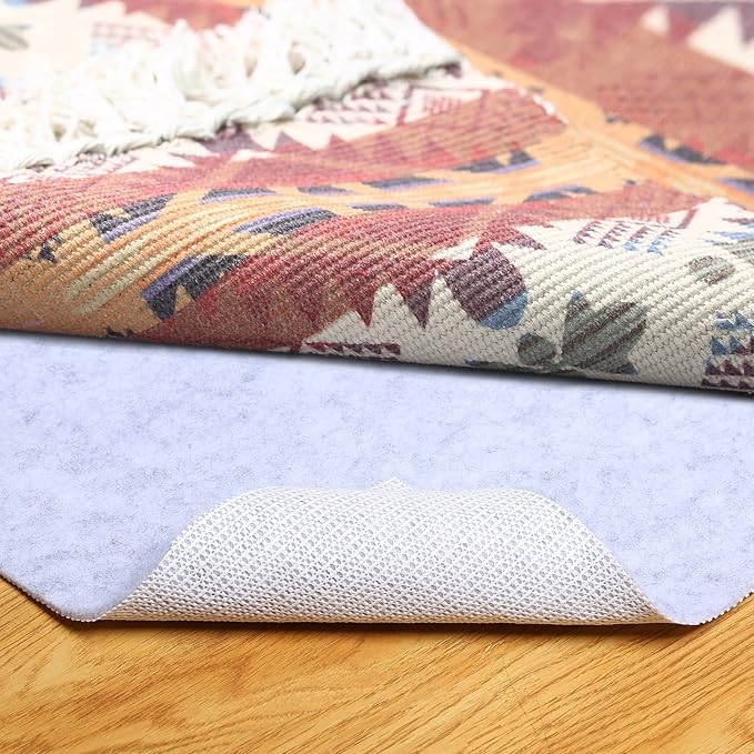 Non Slip Rug Pad, Natural Rubber Backing Rug Pads 1/4” Thick, Felt Rug Gripper Pad, Non Slip Under Carpet Mat, Under Rug Cushion for Hardwood Floors, Carpet Runners (4x6FT)