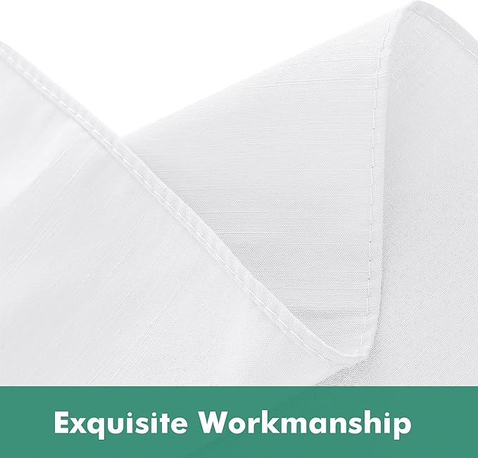 Biscaynebay Wrap Around Bed Skirts with Split Corners for Queen Beds 17" Drop, White Elastic Dust Ruffles Adjustable Easy Fit Wrinkle & Fade Resistant Silky Luxurious Fabric Machine Washable