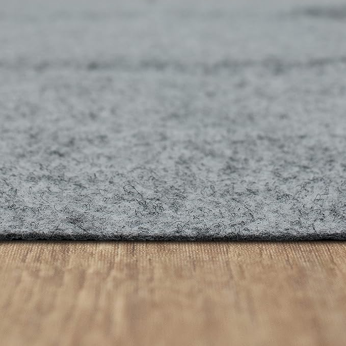 Mohawk Home 9’ x 12’ Non Slip Grip Rug Pad 1/8" Low Profile Felt Cushion + Rubber Gripper, Great for High Traffic Areas - Safe for All Floors