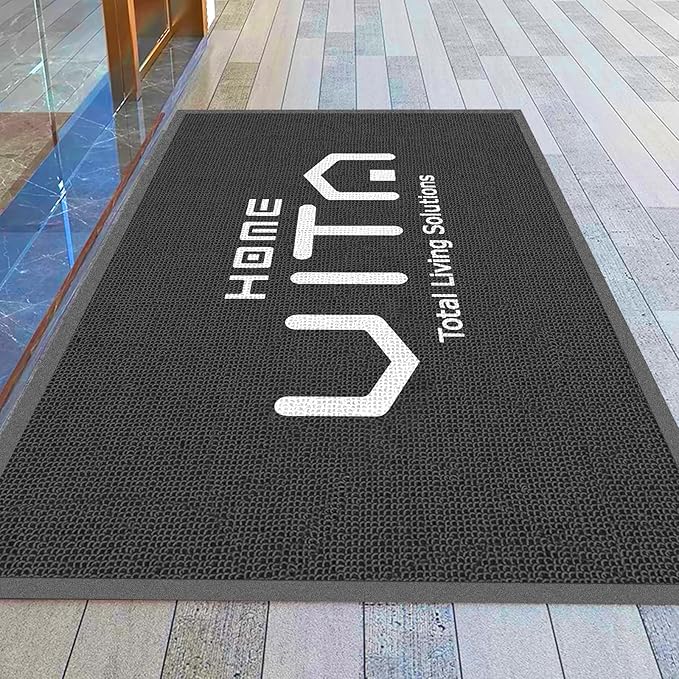 YDBDoormat Custom Personalized Commercial Floor Mat with Any Logo Size Color Entryway Welcome Doormat Entrance Carpet for Business Home Indoor/Outdoor Non-Slip Durable Wear Resistance