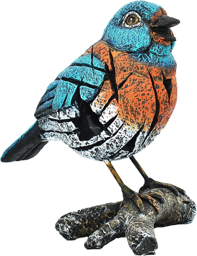 Natural Design Architecture Lifestyle N Adam & Friends Home Decor Stone Resin Wilderness Statue Sculpture | 1-Piece | Bluebird