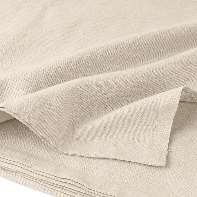 Avalon Bedding Cotton Hospital Blankets Twin Size Thermal White Blanket Pack of 4 - Bath Blanket Hospitals Style Lightweight Hospital Bed Blankets Twin Size (70x90 Inches - Natural)