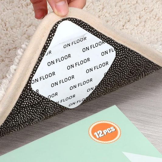 Home Techpro Double Sided Rug Pad Gripper for Hardwood Floors No Damage, New Materials to Non Slip Rug Pads, Under Rug Carpet Tape : Keep Your Rug in Place & Make Corner Flat