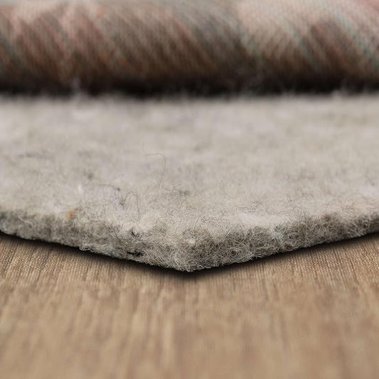 Mohawk Home Waterproof 5' x 7' Pet Friendly Non Slip Grip Rug Pad Spill Proof Reversible Felt Cushion + Rubber Gripper – Safe for All Floors
