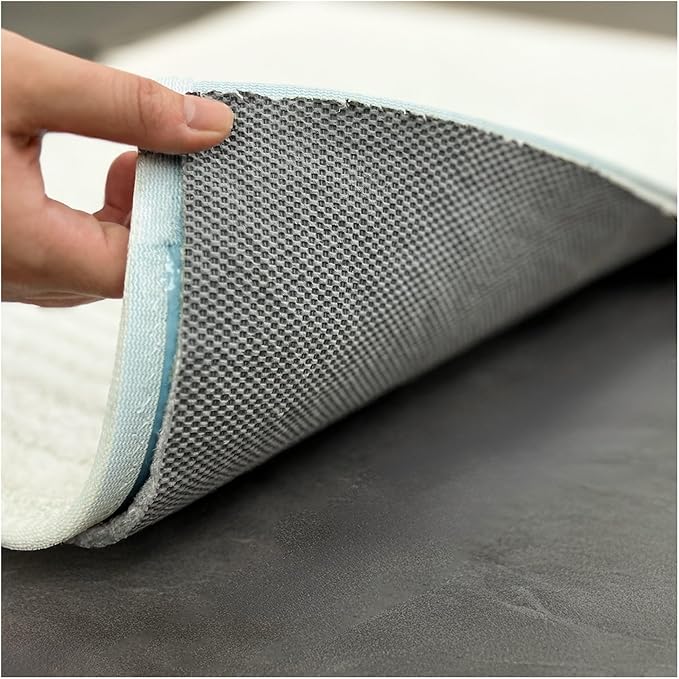 KOECKRITZ 5' x 5' Square Non-Slip Rug Pad Gripper - 1/4″ Thick Felt & Rubber Duo-Lock - Safe for All Floors & Hardwoods - Protects Floors, Keeps Rugs Flat