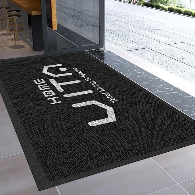 YDBDoormat Custom Personalized Commercial Floor Mat with Any Logo Size Color Entryway Welcome Doormat Entrance Carpet for Business Home Indoor/Outdoor Non-Slip Durable Wear Resistance