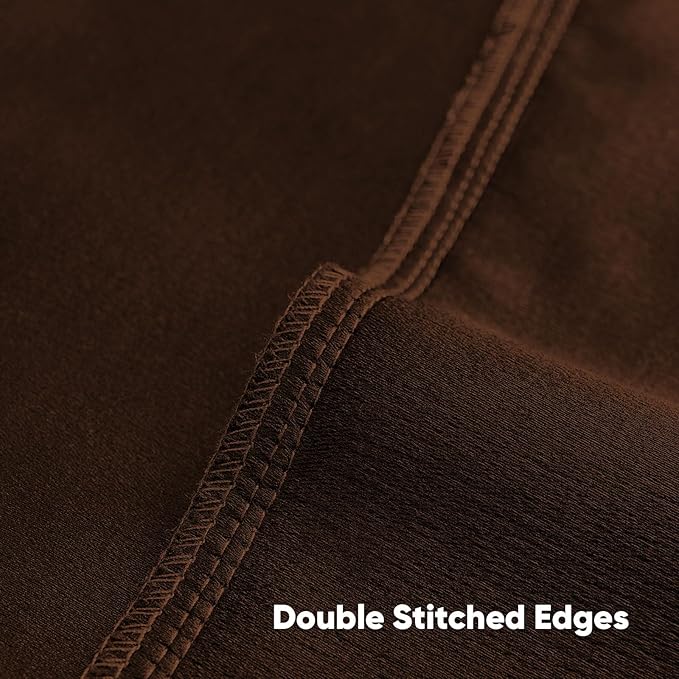 FUTEI Rust Chenille Decorative Throw Pillow Covers 12x20 Inch Set of 2,Soft Cozy Faux Linen Textured Lumbar Pillow Cases,Farmhouse Home Decor for Couch Living Room