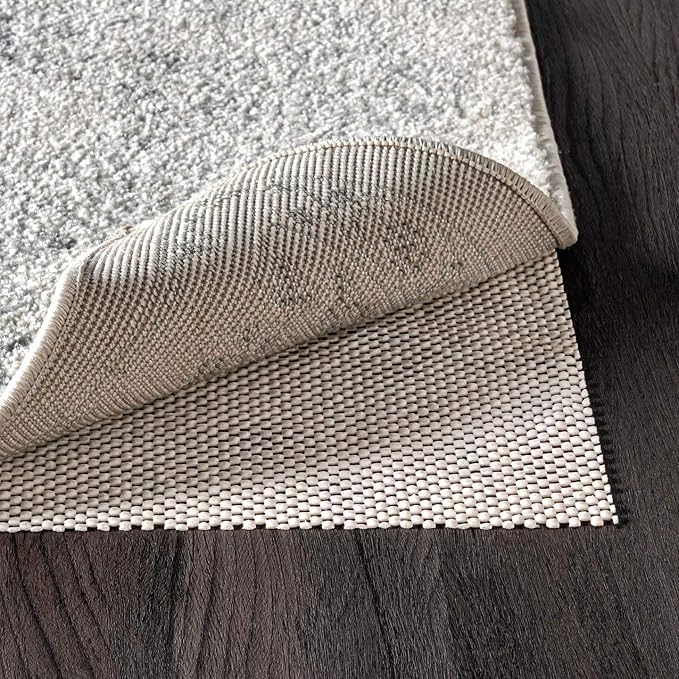 nuLOOM 12' x 15' Non-Slip Gripper Rug Pad, Cushioned for Comfort & Floor Protection, Skid Resistant Pads for Hard Floors Under Carpet Mat Cushion, Customizable Protection
