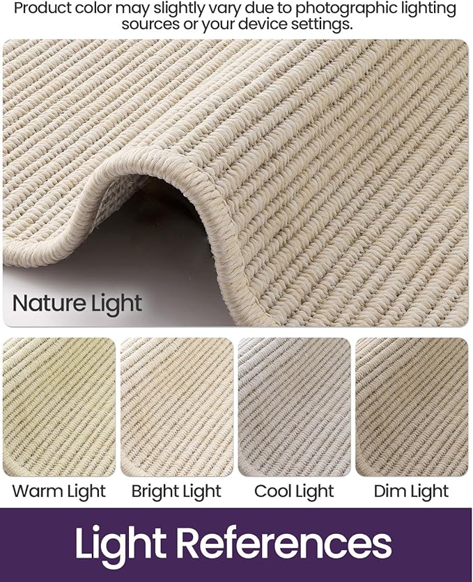 DEXI Dirt Trapper Door Mat, 31x48 Washable Doormat, Dirt Resistant and Absorbent, Easy Clean Low-Profile Floor Rugs for Entryway, Front Door, and Inside Entrance, Light Beige-Gray