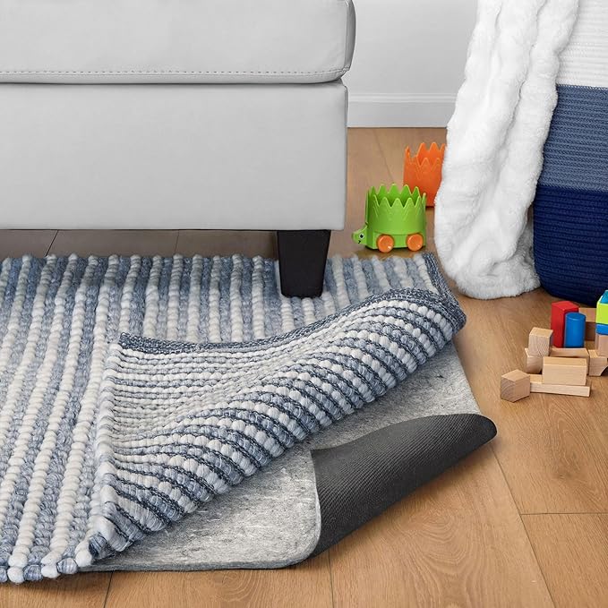 RUGPADUSA - Dual Surface - 1'10" x 7'10" - 3/8" Thick - Felt + Rubber - Enhanced Non-Slip Rug Pad - Adds Comfort and Protection - for Hard Surface Floors