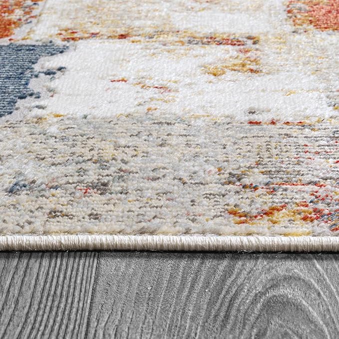 Beverly Rug Living Room Rug 6x9 Modern Luxury Ultra Soft Vintage Indoor Area Rugs for Kitchen Dining Room Stain Resistant Non Shedding Indoor Carpet Alfombras para Salas Modernas (6 x 9 Multi)