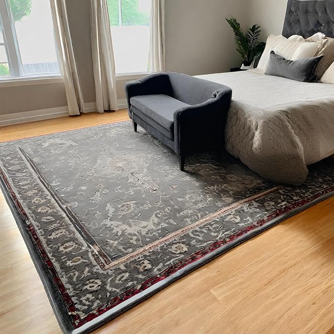 4'10" x 7'10" - Rug Pad - Hard Surface/Carpet - Non Slip - Felt/Rubber - Reversible - 1/4In - 10YR