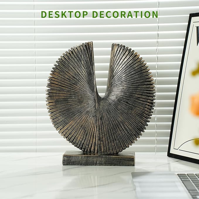 Modern Abstract Round Decorative Sculpture , Dining Living Room Desk Decor,Geometric Home Decor Statues,Shelf Top Decor Aesthetics,making it perfect for placing coffee tables or office shelves