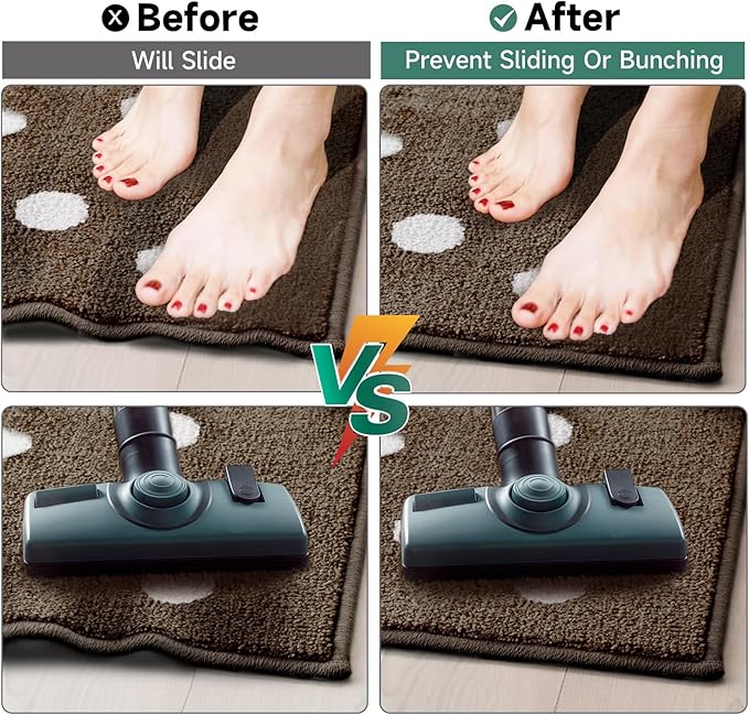 BALEINE Non Slip Rug Pad Rug Gripper for Hardwood Floors, Extra Thick Non Slip Mat Under Carpet (9'x12')
