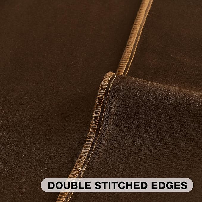 FUTEI Rust Chenille Decorative Throw Pillow Covers 12x20 Inch Set of 2,Soft Crushed Striped Texture Lumbar Pillow Cases,Modern Home Decor for Couch Bed Living Room