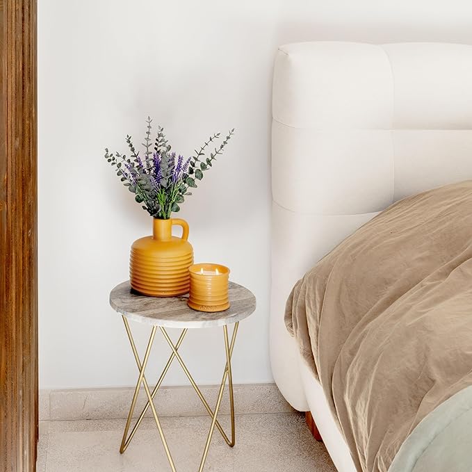 Annex Large Ceramic Handmade Bud Vase, Perfect for Pampas Grass, Book Vase for Flowers, Boho Room Decor for Home, Table, Shelf, Floor, Centerpiece or Book Display