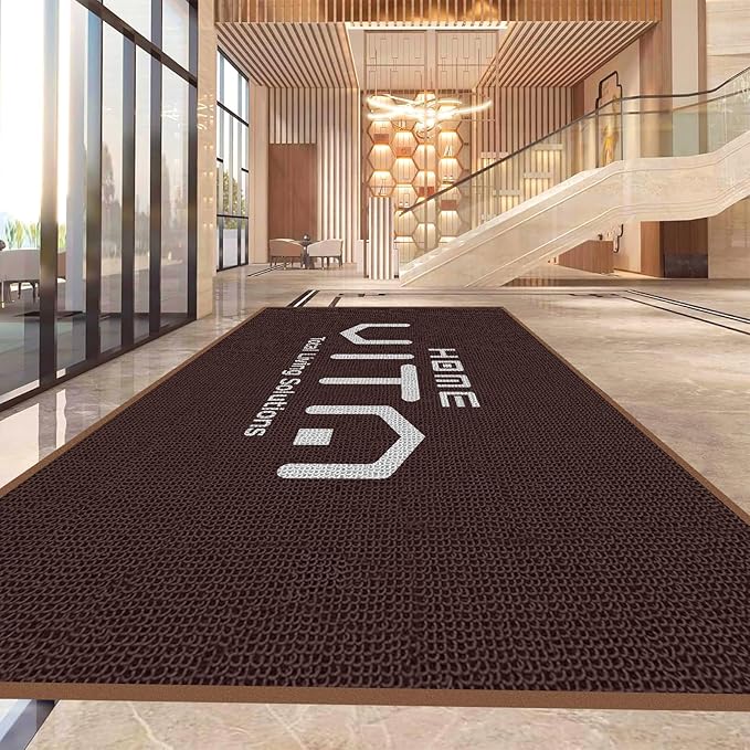 YDBDoormat Custom Personalized Commercial Floor Mat with Any Logo Size Color Entryway Welcome Doormat Entrance Carpet for Business Home Indoor/Outdoor Non-Slip Durable Wear Resistance