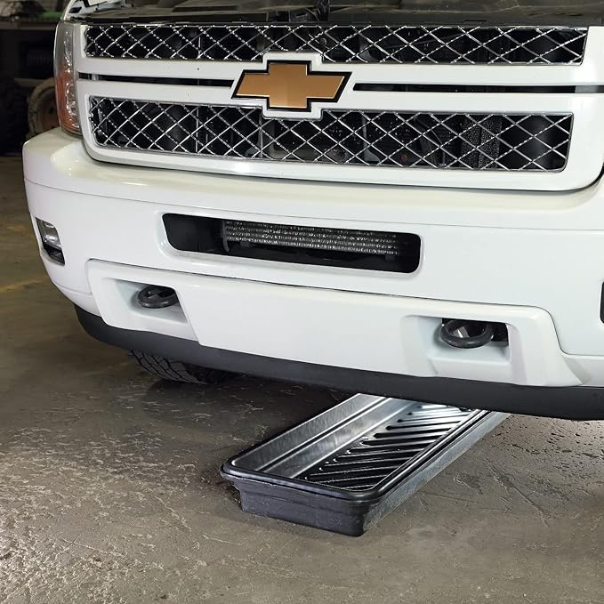 New Pig Containment Tray - Rim to Rim Dimensions 52.25" L x 16.25" W x 5" H Utility Tray - Interior Bottom Dimensions 48" L x 12" W - 11.96 gal. Sump Capacity - PAK918