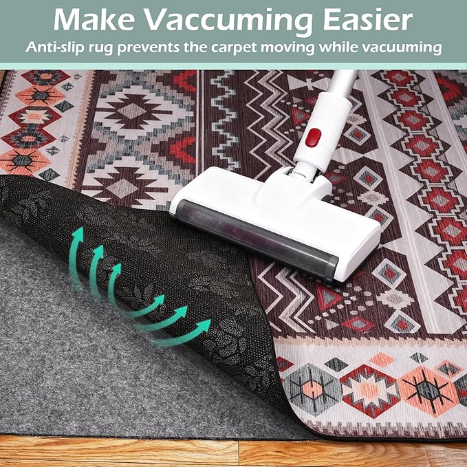 100% Waterproof Rug Pad, 3x5 Foot Non-Slip Rug Pad, 1/4 Inch Non-Slip Carpet,Suitable for Hardwood Floor Felt MATS and All Floors, Protecting The Floor and Keeping The Carpet Soft and Safe