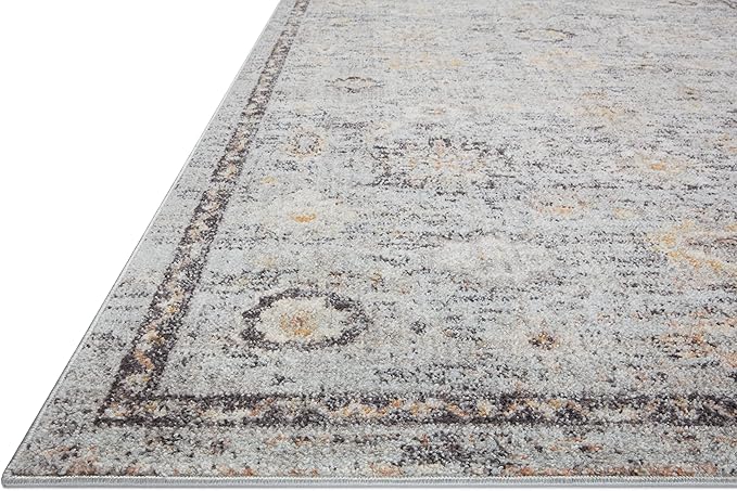 Loloi Monroe Collection MON-04 Sky/Gold 2'-6" x 4'-0" Accent Rug