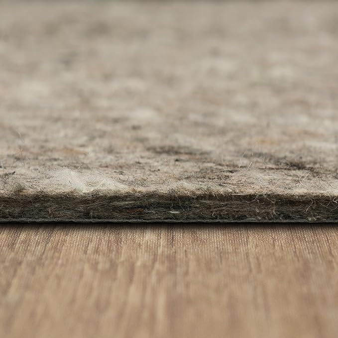 Mohawk Home 2' x 20' Non Slip Grip Rug Pad 1/2" Thick Dual Surface Felt Cushion + Rubber Gripper - Safe for All Floors