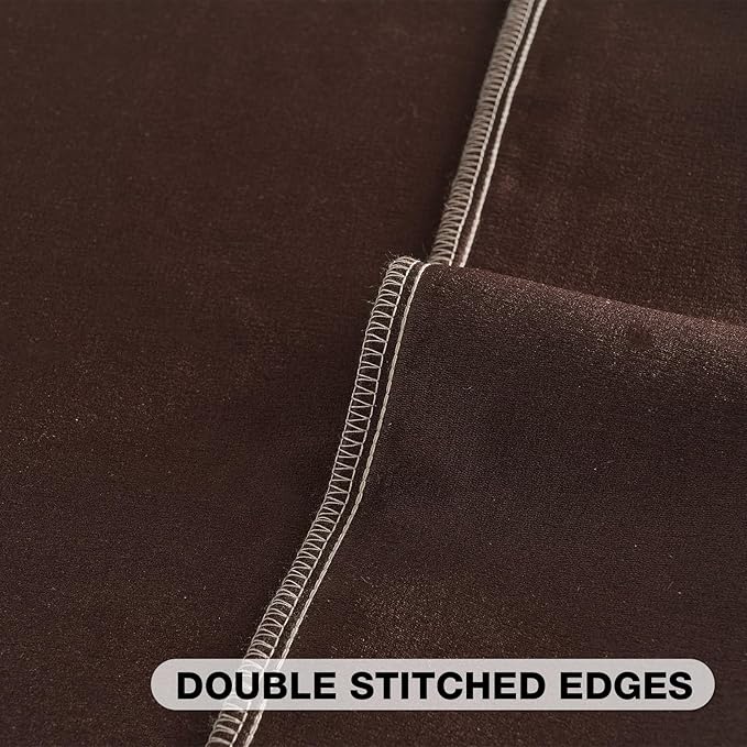 FUTEI Beige Chenille Decorative Throw Pillow Covers 22x22 Inch Set of 2,Soft Crushed Striped Texture Cushion Case,Modern Home Decor for Couch Bed Living Room