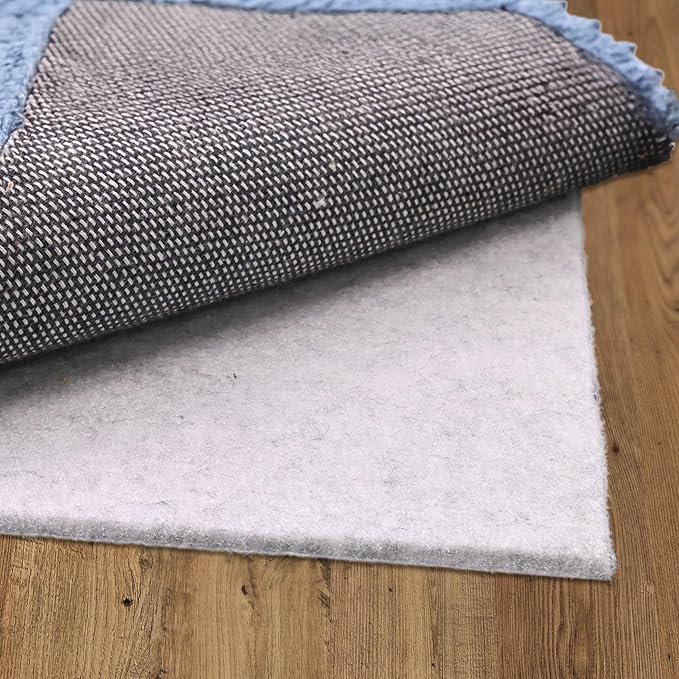 6' x 9' Non Slip Rug Pad Waterproof, 1/4" Thick 100% Felt +Rubber Rug Pad, Under Area Rug Pad Protective Cushioning Rug Pads Carpet Gripper Keep Rugs in Place, Safe for All Floors