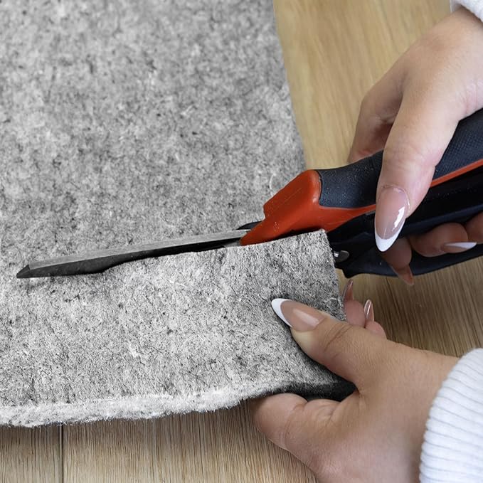 RUGPADUSA - Dual Surface - 3'x5' - 1/2" Thick - Felt + Rubber - Non-Slip Backing Rug Pad - Adds Comfort and Protection - for Hard Surface Floors