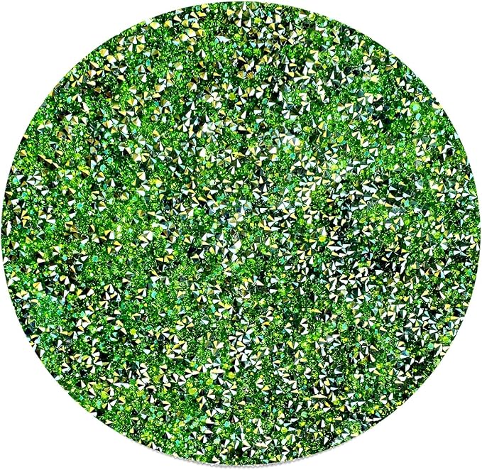 Round Placemats Set of 8 in Green Heat Resistant Circle Bling Washable Table Mats for Dinner, Kitchen, Wedding, Decorative