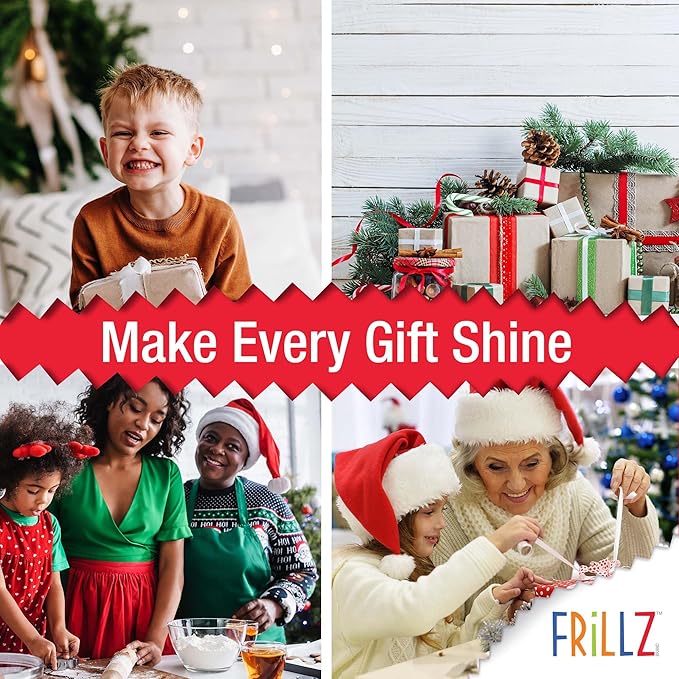 FRILLZ by DECOfill™ Crinkle Cut Paper Shred Filler (1 LB) for Baskets, Gifts, Packing and Protecting your Birthday, Weddings, Anniversary, Valentines Day, and other gifts (Kraft)