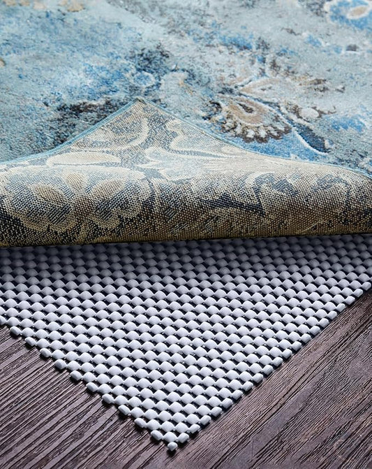 Veken Runner Rug Pad Gripper for Hardwood Floors, Non Slip 2x8 Ft Grey Blue Rug Pads for Area Rugs, Thick Rug Grippers for Tile Floors, Under Carpet Anti Skid Mat, Keep Your Rugs Safe and in Place